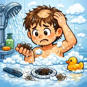 8 علت ریزش مو در حمام - pooshina.com