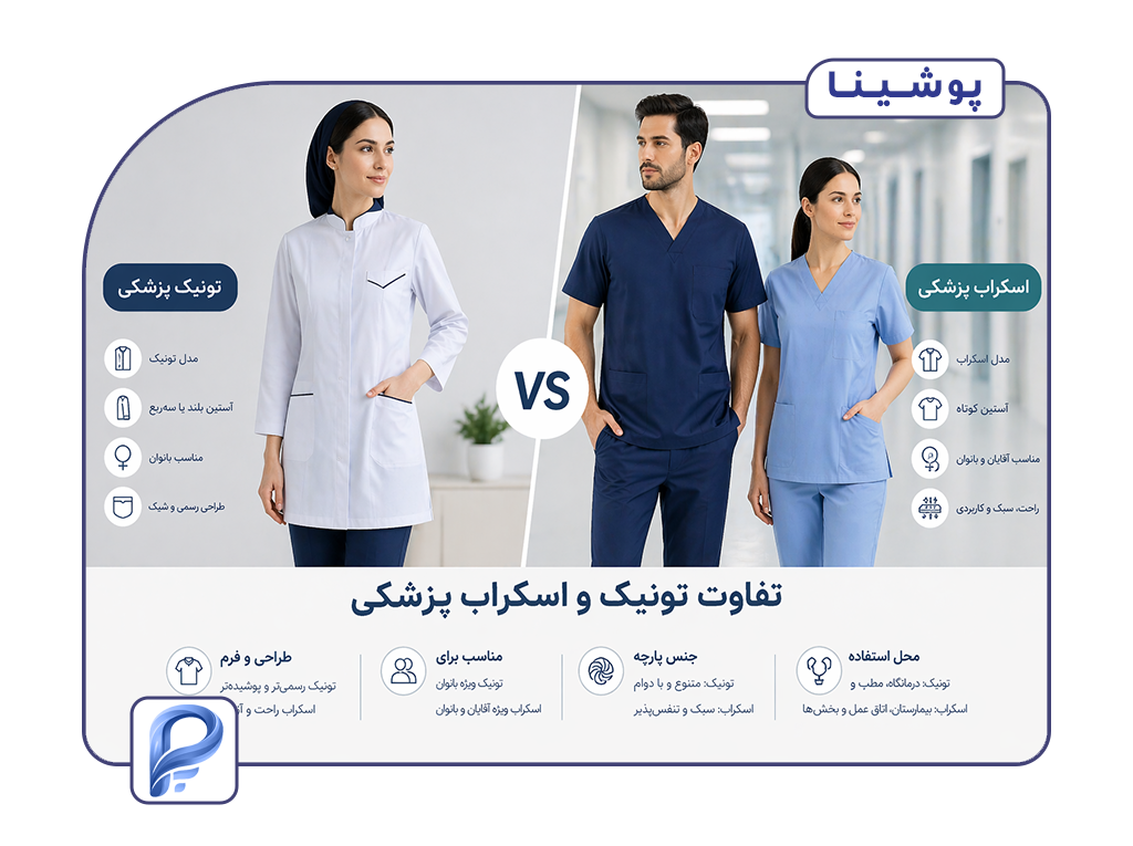 تفاوت تونیک و اسکراب - پوشینا